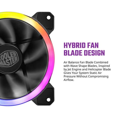 Cooler Master MasterFan MF120 S2 ARGB Cabinet Fan (Single Pack)